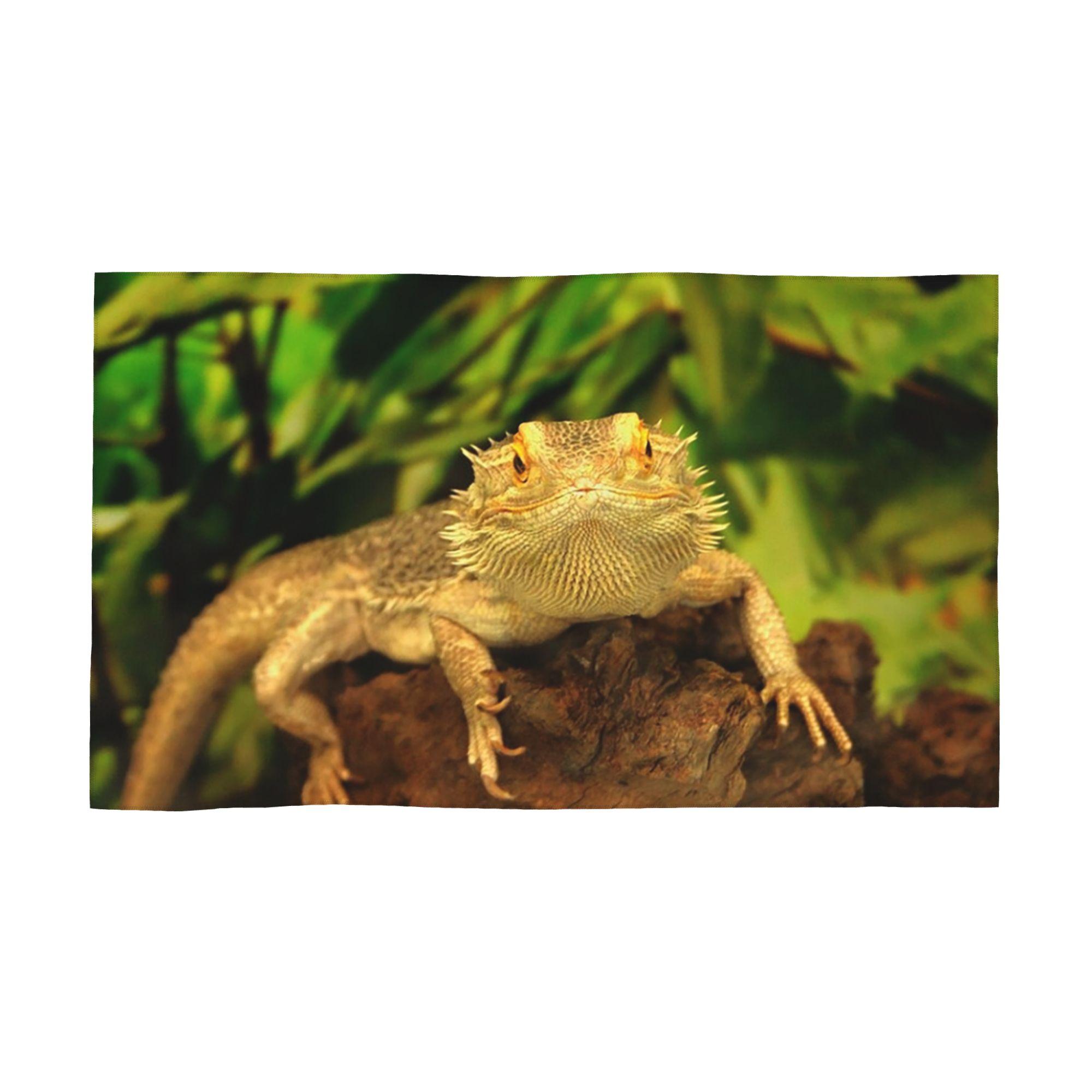 

Bearded Dragon Soft Face Towel Quick Dry Pool Bath Cotton Towels Absorbent Quick W40*H60(CM)