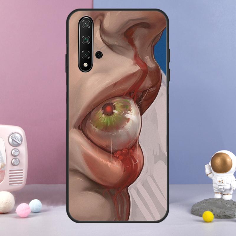 Scary Face Eyes For Huawei Nova 7i 8i 11i 12i 12s Y73 Y70 Y90 Y60 Y72 Y61 Y91 9 10 SE P30 Pro P40 Lite Case