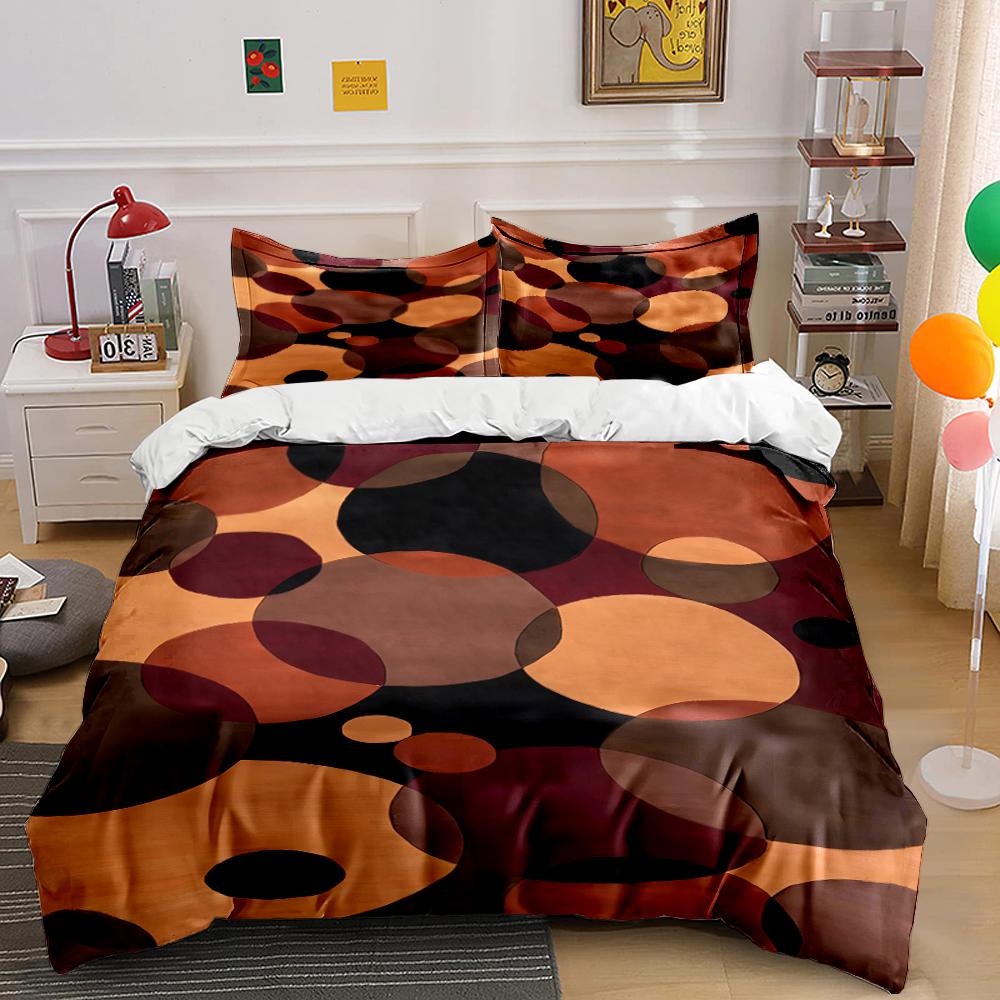 Colorful Polka Dot Bedding Set Design Bedding set (1 duvet cover, 2 pillowcases, duvet not included)