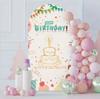 Birthday Party U-Shaped Elastic Arch Cover for Decorative Photography Scenes