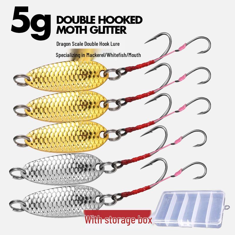 Meteorite Stone Micro Lure: Spinning Sunflower Seed Sequin Hook for Fly Fishing, Rigged for Mandarin Fish with White Stripes