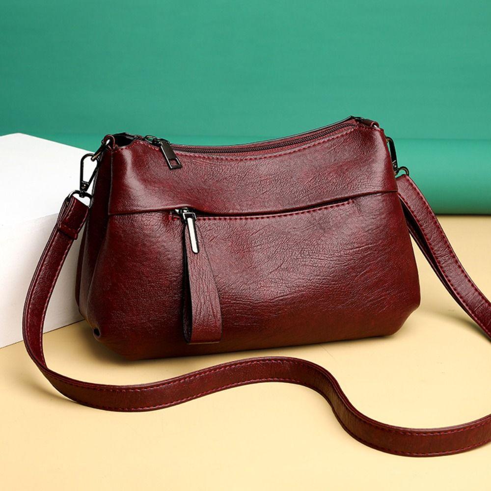 

Нова розкішна жіноча сумка Advanced Sense Crossbody Bags Високоякісна сумка вина червоного кольору
