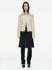 Seric Pleated Midi Skirt / Black
