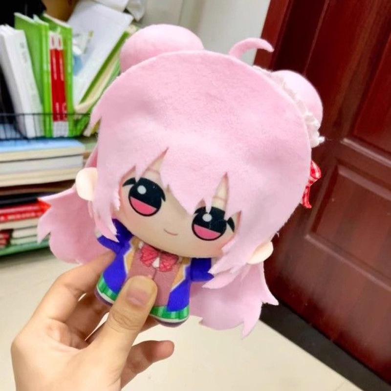 10cm Plüschmatten Matsuzaka Satou Plüschtiere Plüschpuppen Rucksack Dekorative Anhänger Schlüsselanhänger Geburtstag Weihnachten Geschenk white