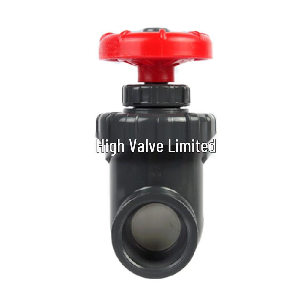 UPVC Pond Valve: Manual Quick Connect Plastic Pull-Push Gate Valve for DN32-DN160 Sewage Systems.