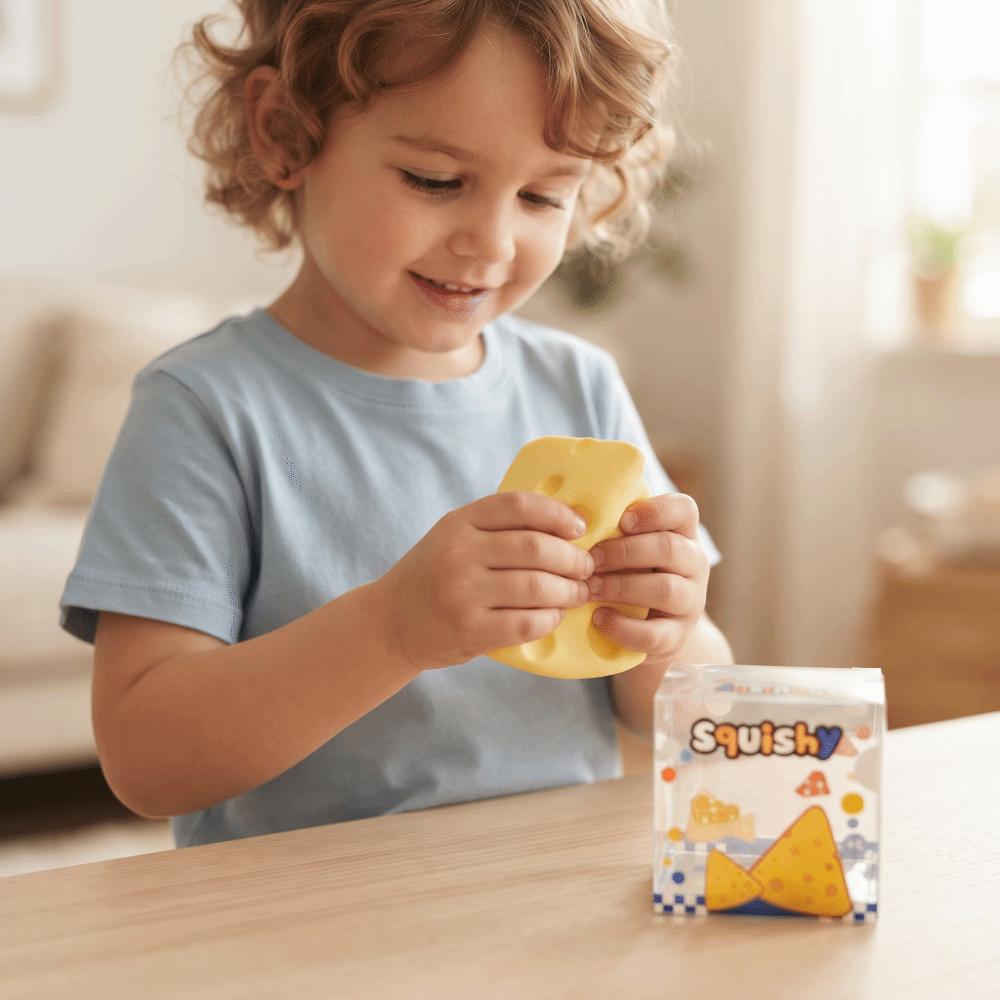 Slow Rebound Cheese Squishy Toy Slow Rising Cheese Fidget Toy Kids Gift