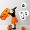 24pcs Halloween Balloon All Saints' Day Ghost Face Theme Pumpkin Skeleton 12 inch Latex Balloon Ghost Festival Decoration Layout