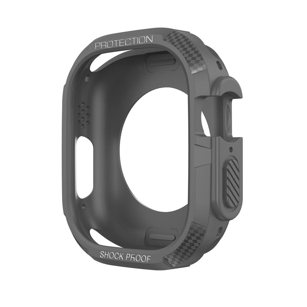 Carbon Fiber Case For Apple Watch Series 10 42mm 46mm Soft TPU Bumper Shell For iWatch S10 Shockproof Cover