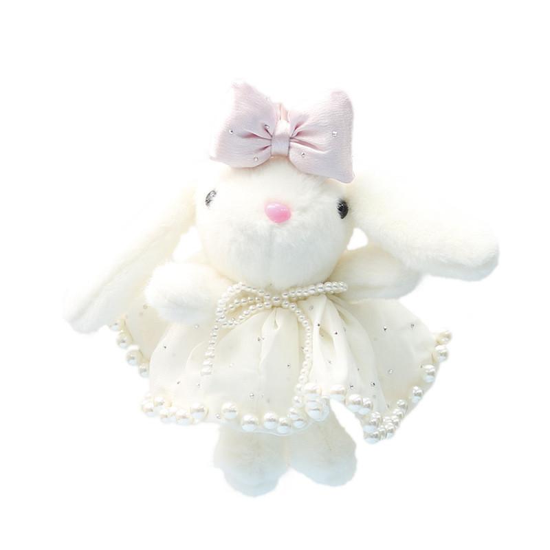 Cartoon Rabbit Plush Doll With Pp Cotton Filling For Handbag Decoration