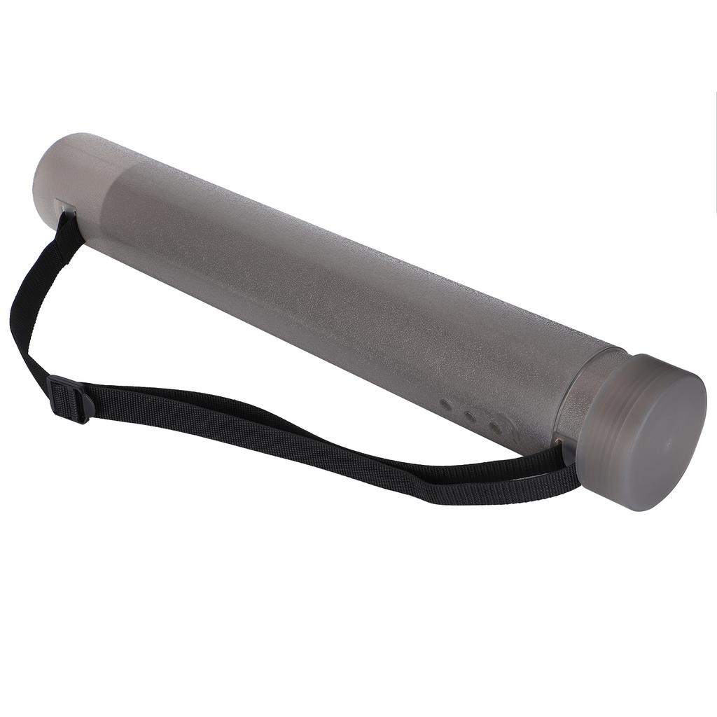 Tub de pictură din plastic circular pentru depozitarea desenului, telescopic, textură mată, consumabile de artă, gri închis