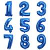 1 Stück 32 Zoll Blauner Folienballon Zahl 0 1 2 3 4 5 6 7 8 9 Jungen Mädchen Geburtstagsparty Tiefblaue Ballons Partyzubehör