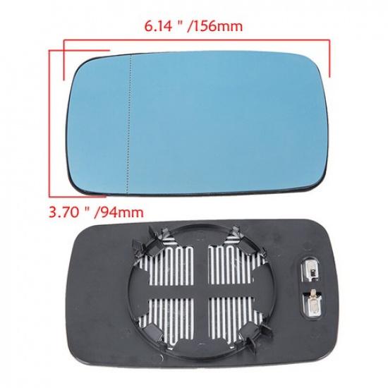 2x Mirror Glass Lens for BMW E39 E46 330i 325i 525i 328i DRIVER + Passenger Side