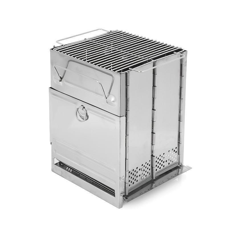 G 74084 Portable Folding Firewood Stove for Outdoor Use