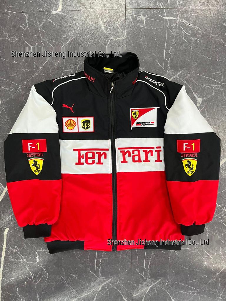 Export Gränsöverskridande Bästsäljare F1 Racing Motorcykeldräkt: Full brodyr, Ridkostym, Vinterkläder, Bomullsvadderad jacka.