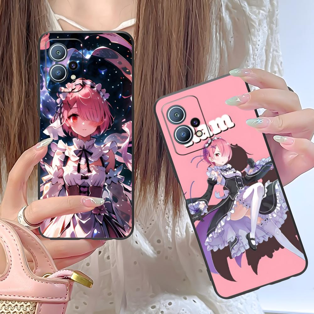 ReZero Ram Waifu Mobile Phone Case for Huawei P60 P50 P40 P30 P20 P10 P9 P8 Pro Lite Plus Colorful Printing Cover Cover Pretty