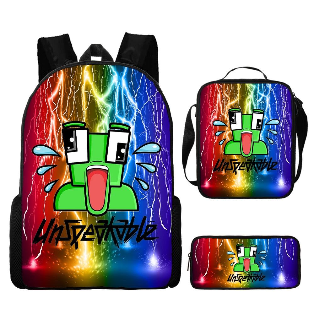 

Ранец с головой лягушки, для детей младшего школьного возраста, большой вместимости, для учеников средних классов, рюкзак из трех частей Pencil case