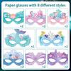 16 Little Mermaid Party Masks for Girls' Ocean-Themed Birthday Celebration