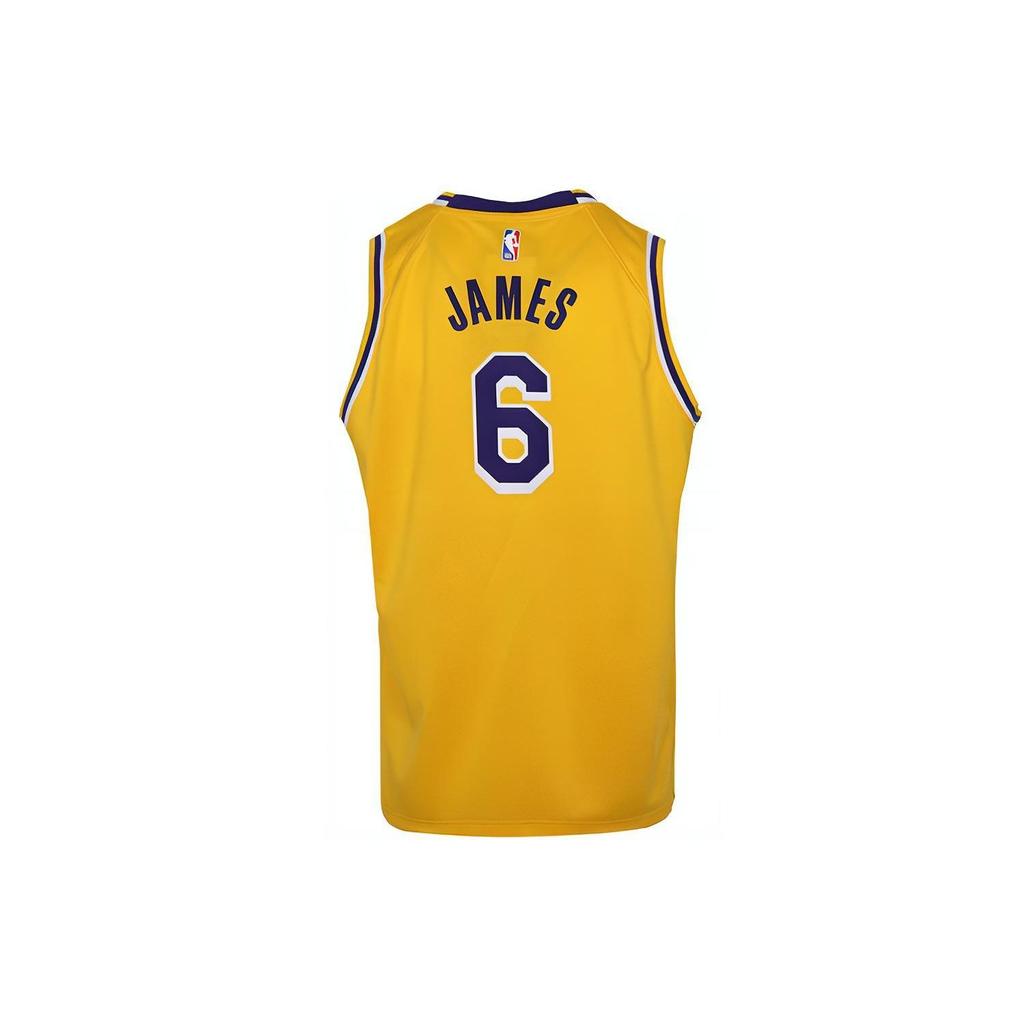 Nike Casual Sports Suit Nba Youth Los Angeles Lakers James 6 Breathable Quick-Dry Sports Vest Kids Sportswear Lakers-Yellow 3Z2B7BZ2P-LAK06