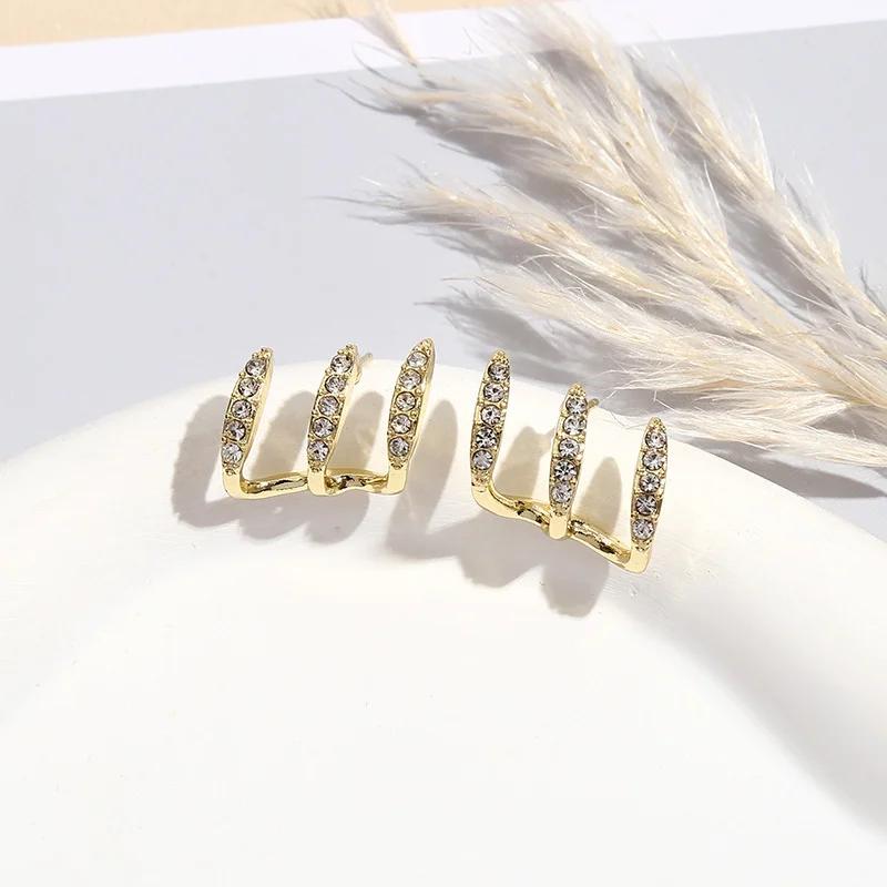 1 Set Metal Circle Drop Small Earrings For Women Trend Pendant Piercing Earrings Set Jewelry Gifts