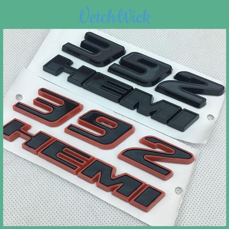 Red Black 392hemi Emblem Fender Side Badge Sticker 64l Decal For 300c Srt8 3500