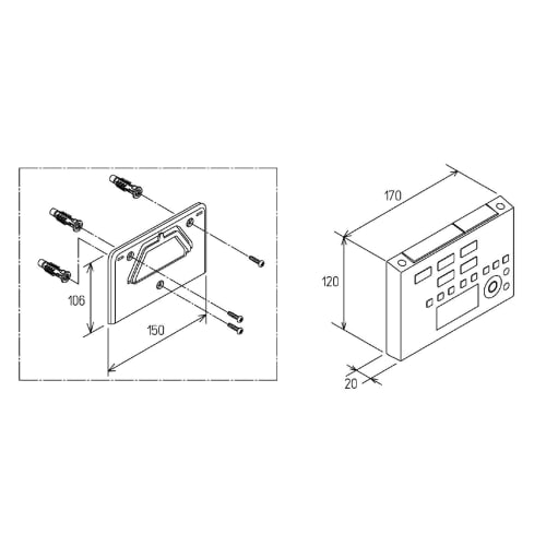 TOTO [TCM1162-3N] Remote Control Assembly