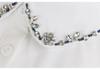 Korean Style Women's Blue Beaded Floral Decorative Collar Sweater