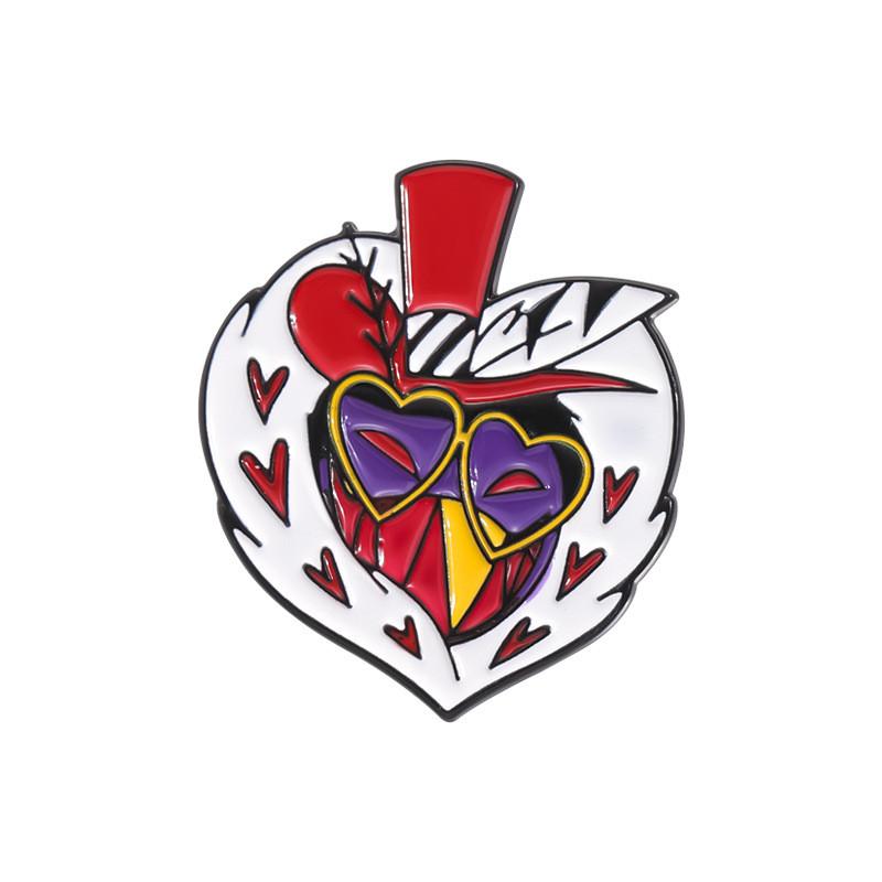 Creative Cartoon Character Alloy Brooch Fun Unique Metal Badge Decorative Pin For All Styles