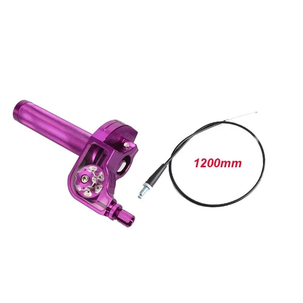 22mm 7/8" Accelerator Throttle Twist Grips with Throttle Cable CNC Aluminum For 50cc-250cc Dirt Bike CRF KLX SSR TTR Quad