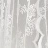 Virágos Hímzett Csipke Áttetsző Függöny Poliészter Ajtófüggöny Tartós Ablakfüggönyök Lakberendezés