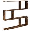 Wall Shelf Smoked Oak 80 x 12 x 79.5 cm Engineered Wood