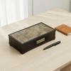 Wooden Storage Box with Handle Solid for Living Room