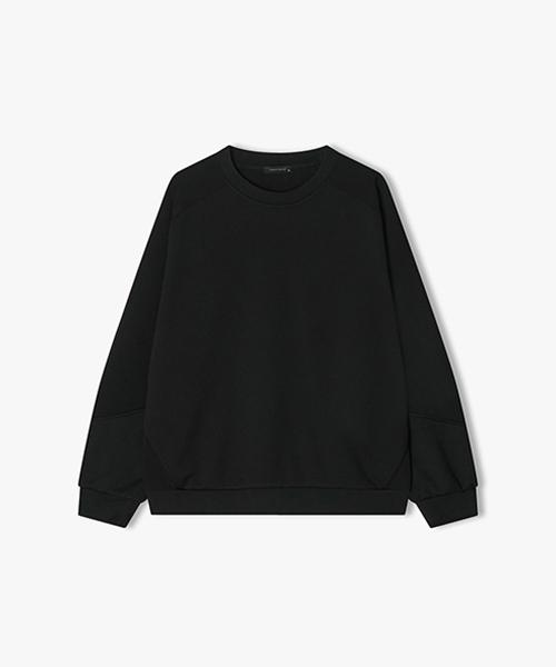 River Classy [25Ss] Lls41504 Black Texture Mix Line Panel T-Shirt 105