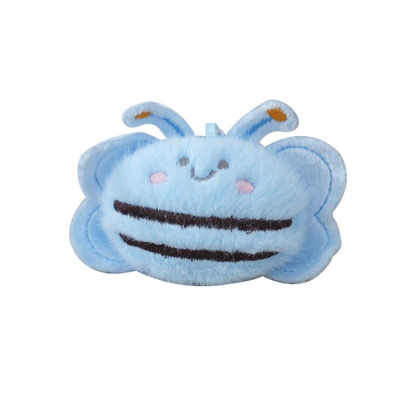 Soft Plush Cartoon Bee Keyring Charming Toy Figure For Fashion Bags And Accessories In Multiple Colors