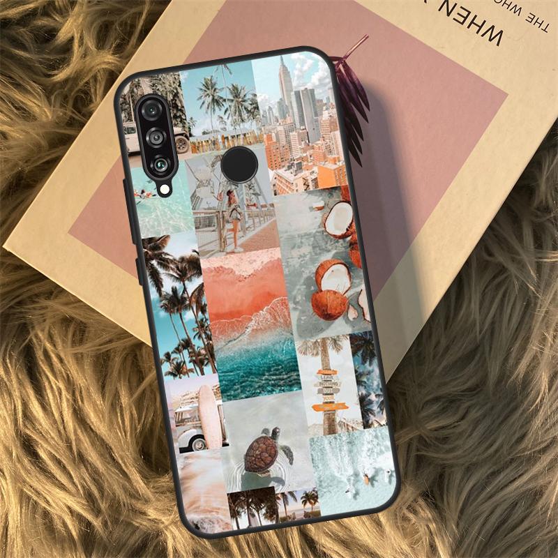 Beach Vibes For Huawei Nova 9 10 SE 3i 7i 8i 11i 12i Y60 Y61 Y70 Y72 Y73 Y90 Y91 P20 P30 P40 Lite Case