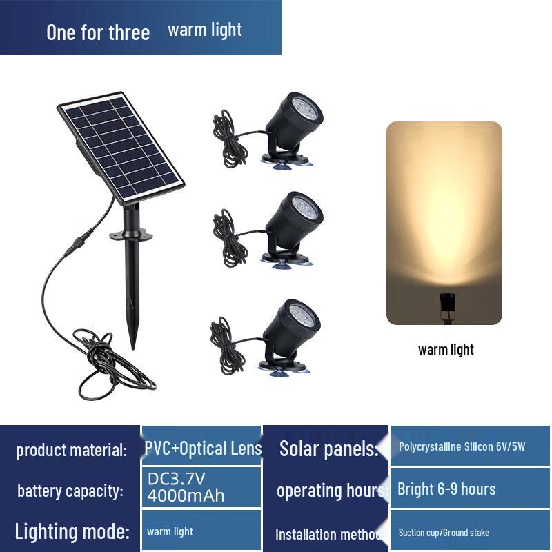 Outdoor Solar Underwater LED Garden Light Set