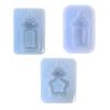 Bottle Shaped Silicone Resin Mold, Translucent Charm Casting Mold with Hanging Loop for Keychain, Pendant and DIY Crafts