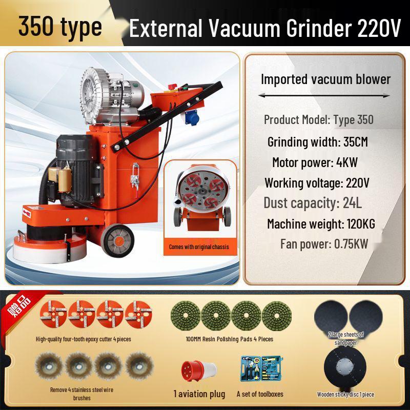 Shanghai Dust-Free Epoxy Floor Grinder: Concrete, Cement, Pavement, Paint Stripper, Terrazzo Polisher