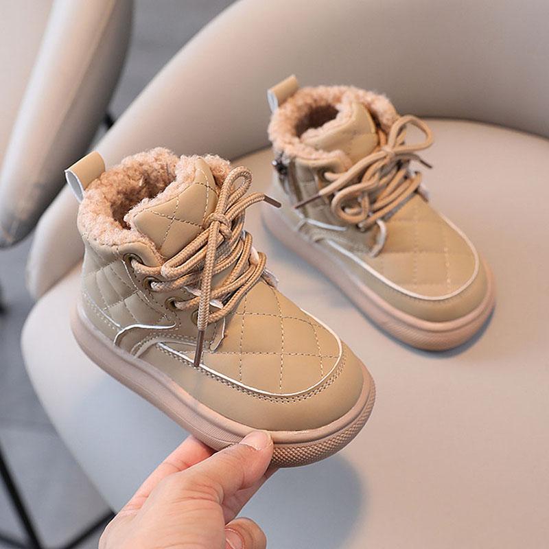 New Kids Snow Boots Autumn Winter Girl Cotton Shoes Non-slip Warm Children Boys Short Boots