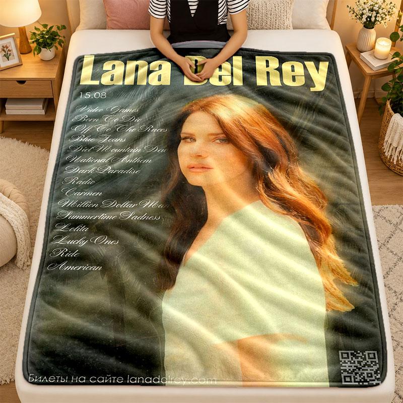 Flanell-DeckeLana Del Rey Warme Weiche Überwurfdecke für den Innenbereich Sofa Bett Wohnzimmer