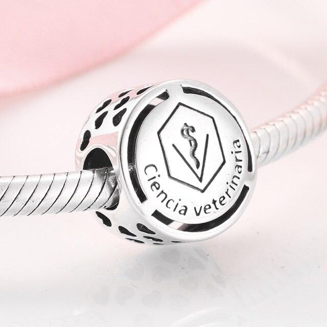 925 Sterling Silver Symbol Doze Sinal De Carreira Beads For Jewelry Making Fit Original European Charm Women Bracelet Necklace