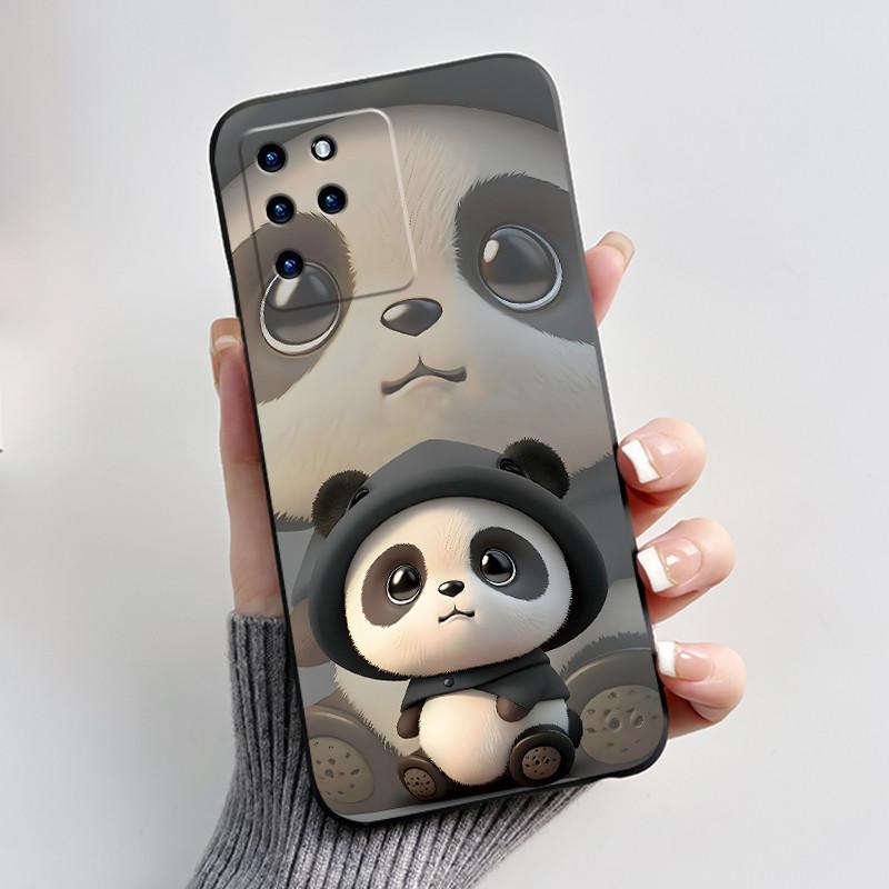 For ZTE Blade V30 Soft Silicone Black Case Aesthetic Fashion Pattern Love Moonlight Anti-fall Shell ZTE Blade V30 Cover
