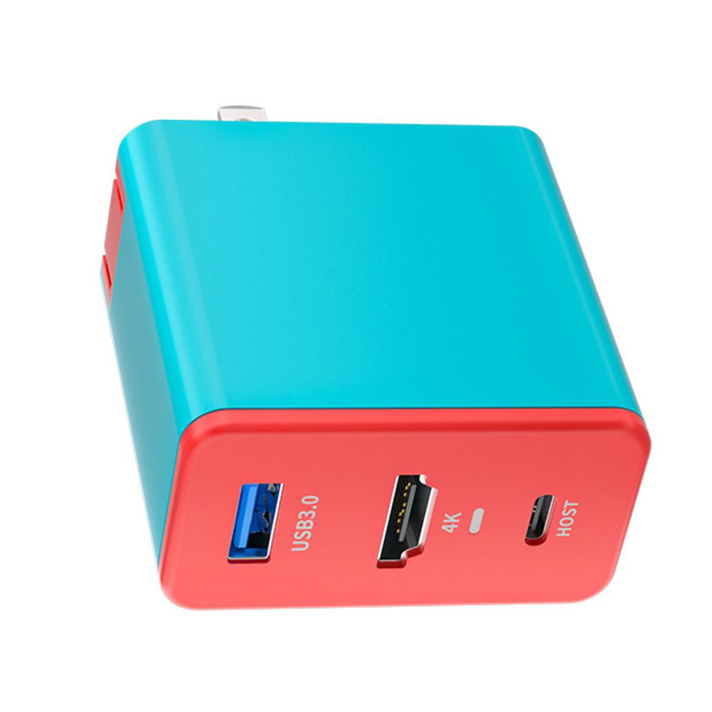 Charger Docking Station USB3.0 Travel Covert Dock Station HDMI-Compatible Port TV Docking Station Plug and Play for Switch China Mainland