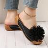 Female Shoes On Sale 2025 Open Toe Women's Slippers Outdoor Casual Slippers Women Bow Tie Floral Plus Size Wedges Ladies Sandals