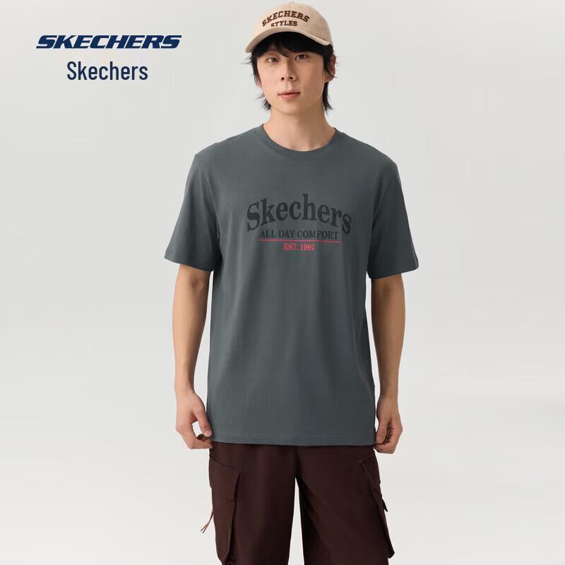 

Унисекс футболка Skechers с коротким рукавом из трикотажа L226U077 XL