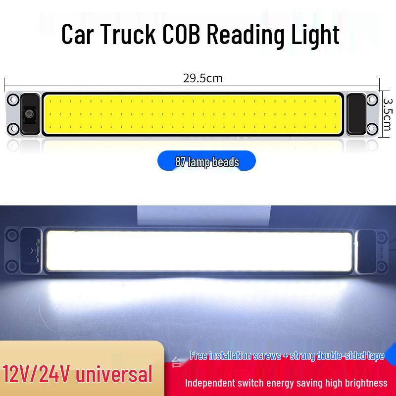 12V/24V LED COB LKW- & PKW-Innenraumleseleuchte für Fahrerhaus- & Kastenwagendach