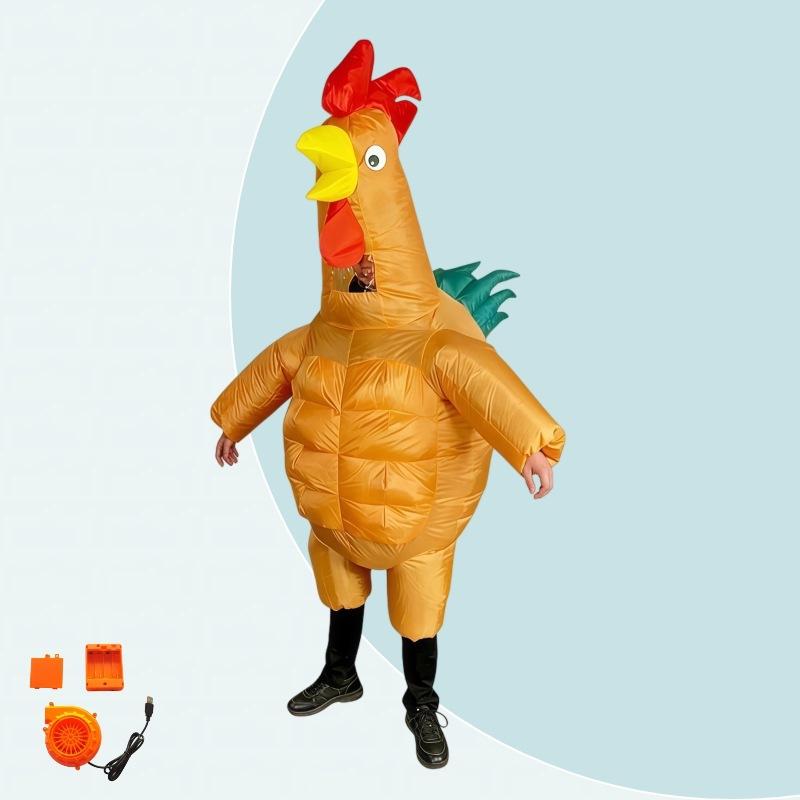 Inflatable Turkey Costume Cartoon Thanksgiving Party Stage Performance Prop Adult Kids