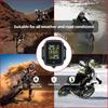 E-ACE Motorcycle TPMS Tire Pressure Monitoring System Temperature Alarm LCD Colorful Display Moto Tyre Alarm Systems