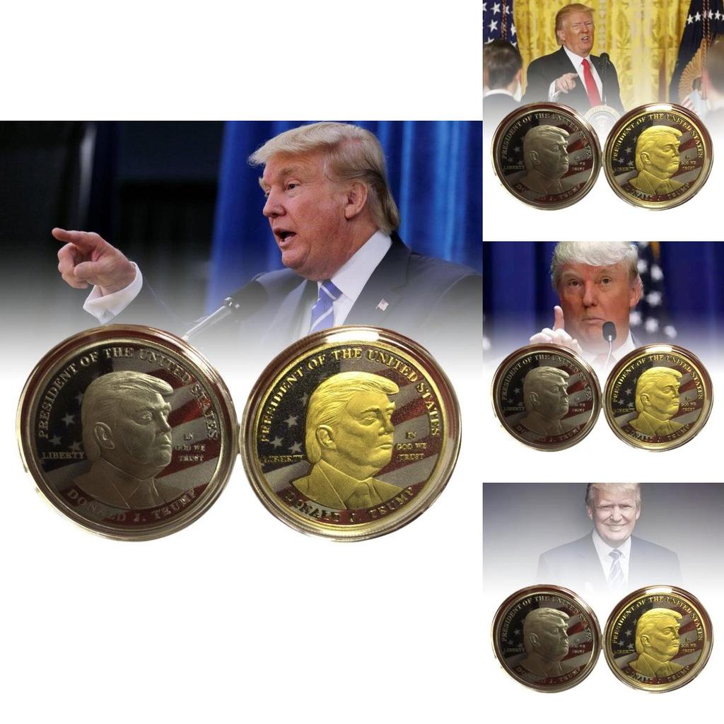 Exquisite amerikanische New York Präsidenten-Gedenkmünze in lebhaften Farben mit 3D-Prägung und luxuriösem Metallic-Finish