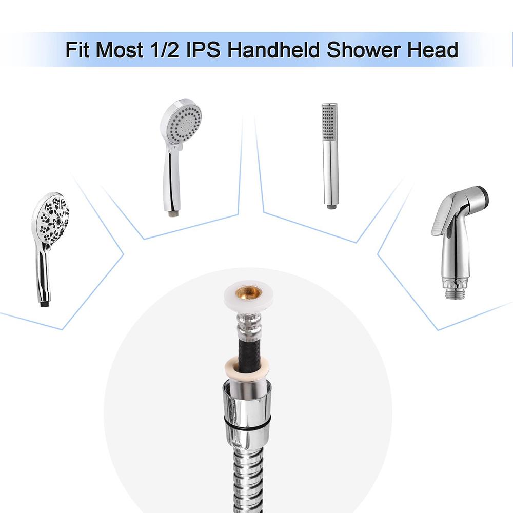 Durable Flexible Shower Hose 1.5M/3M Extra Long Stainless Steel Extension Shower Plumbing Pipe Hose Water Hose Bathroom Accesso