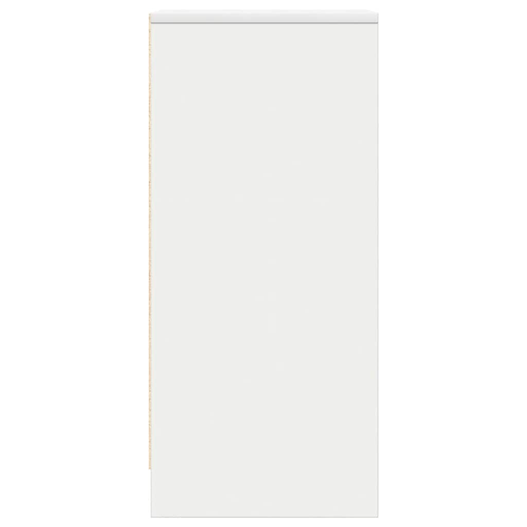 Sideboard In White 29.5 X 34 X 76 Cm Engineered Wood